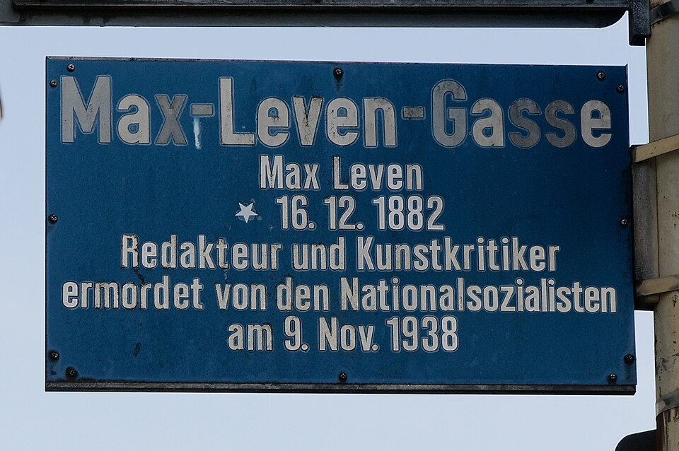 Dach-Fachbetriebe in Neue Kolonie Westhausen: SG Straßenschild Max-Leven-Gasse