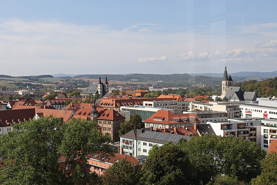 Dach-Fachbetriebe in Nordhausen: Stadtansicht