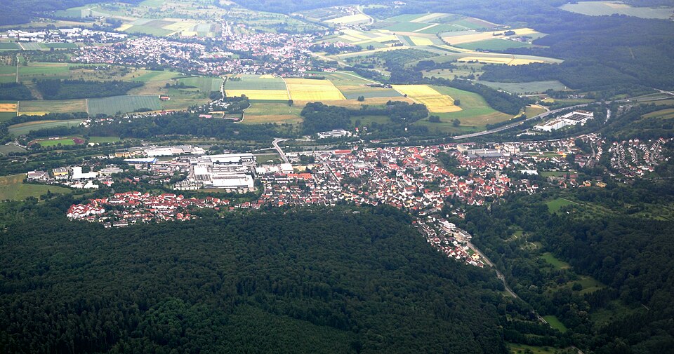 Dach-Fachbetriebe in Reichenbach an der Fils: Luftbild