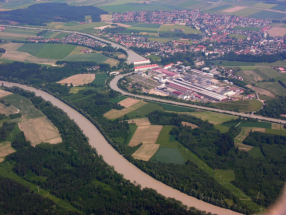 Dach-Fachbetriebe in Töging am Inn: Stadtansicht
