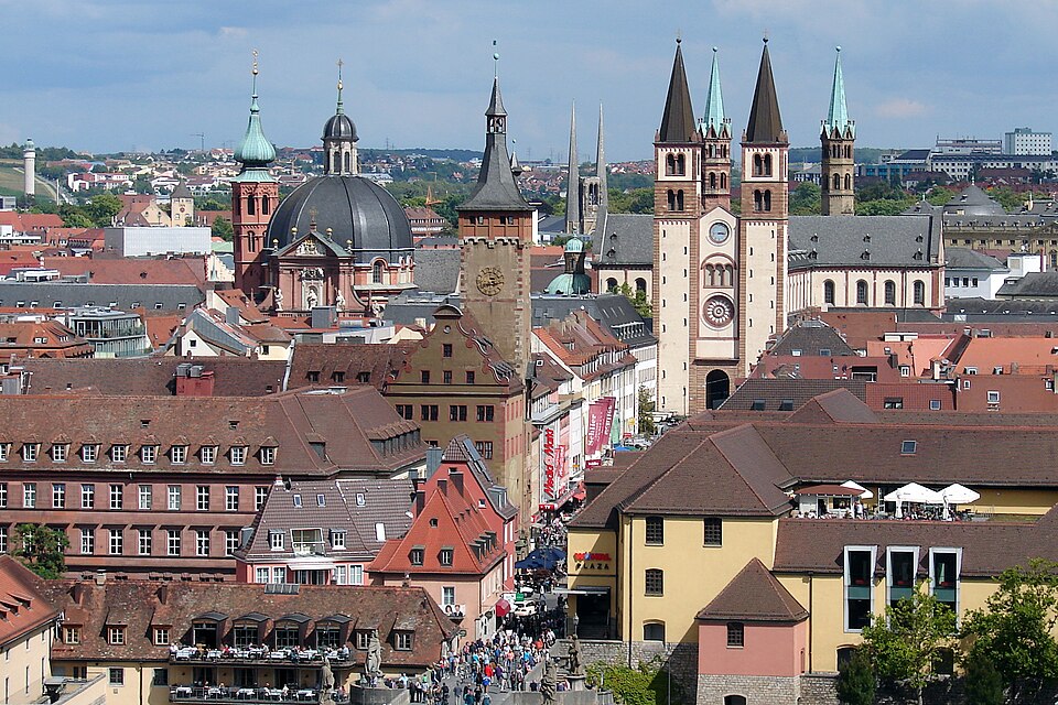 Dach-Fachbetriebe in Würzburg: Stadtansicht