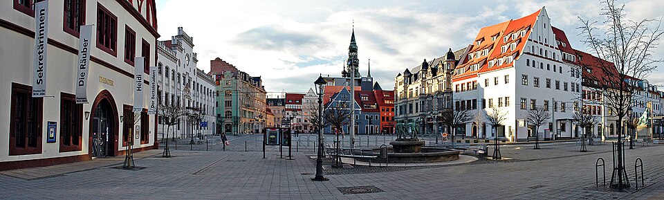 Dach-Fachbetriebe in Zwickau: Hauptmarkt Panorama – Foto: André Karwath aka Aka Dach-Fachbetriebe in Zwickau: Hauptmarkt Panorama